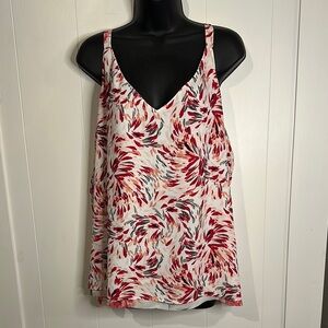 White House Black Market reversible Pink and White Camisole